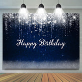 Dunkel Ausländer Und Silber Bokeh babydusche Party Hintergrund